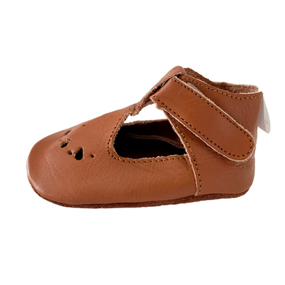 Babyslofjes sandalen bruin side